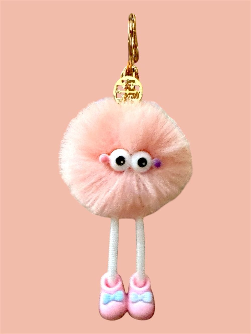 Tory Burch Keychain Bag Charm Bijou Pom LuxeLoom Pom Pom